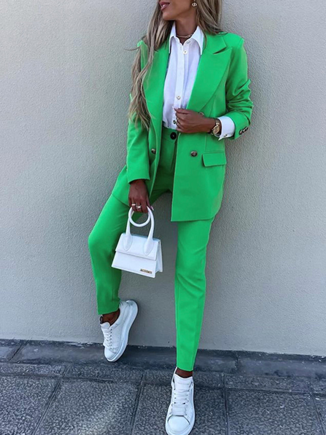 Bold Blazer and Pencil Pant Suit