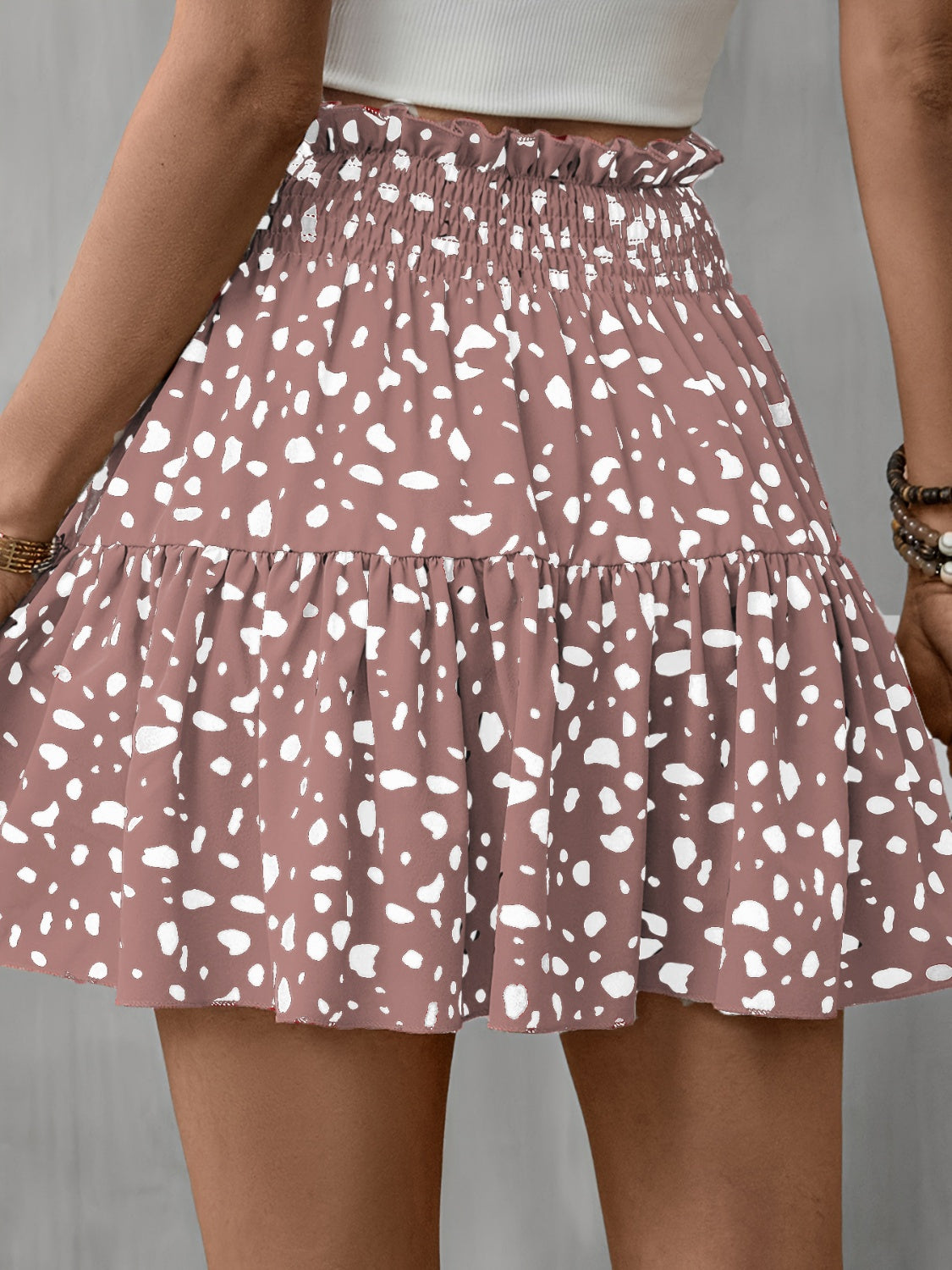 Mini Printed Frill Skirt