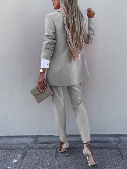 Bold Blazer and Pencil Pant Suit