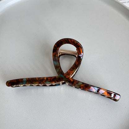 Pearlized Loop Hair Claw Clip